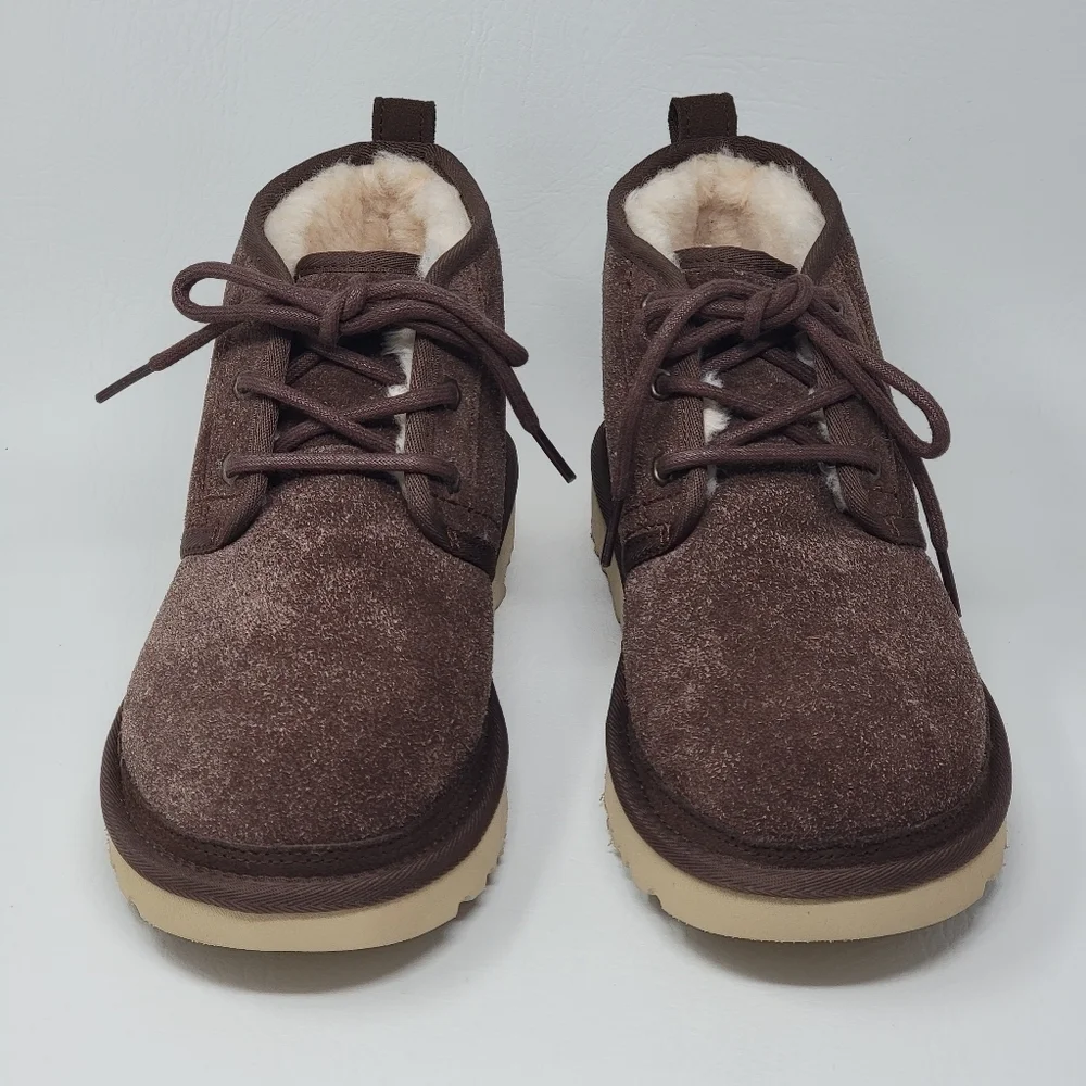 UGG Neumel Shaggy Suede Chukka Winter Boots Brown 1158219 Men's Size 8 New